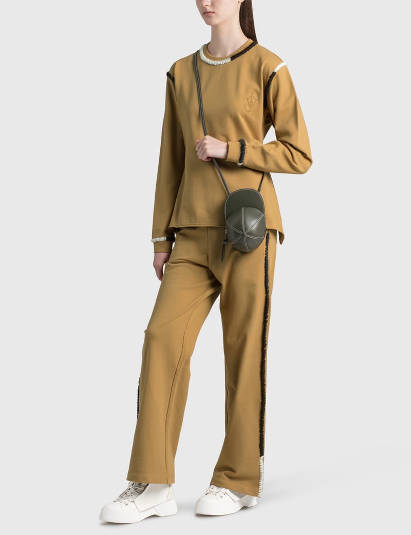 JW Anderson - Wide Leg Contrast Stitch Track Pants | HBX