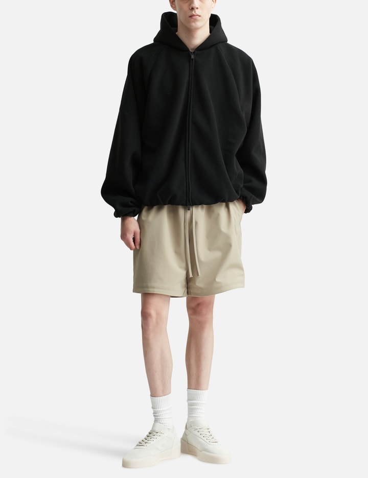 Fear of God Essentials - BRUSHED HOODED BOMBER | HBX - Globally Curated ...