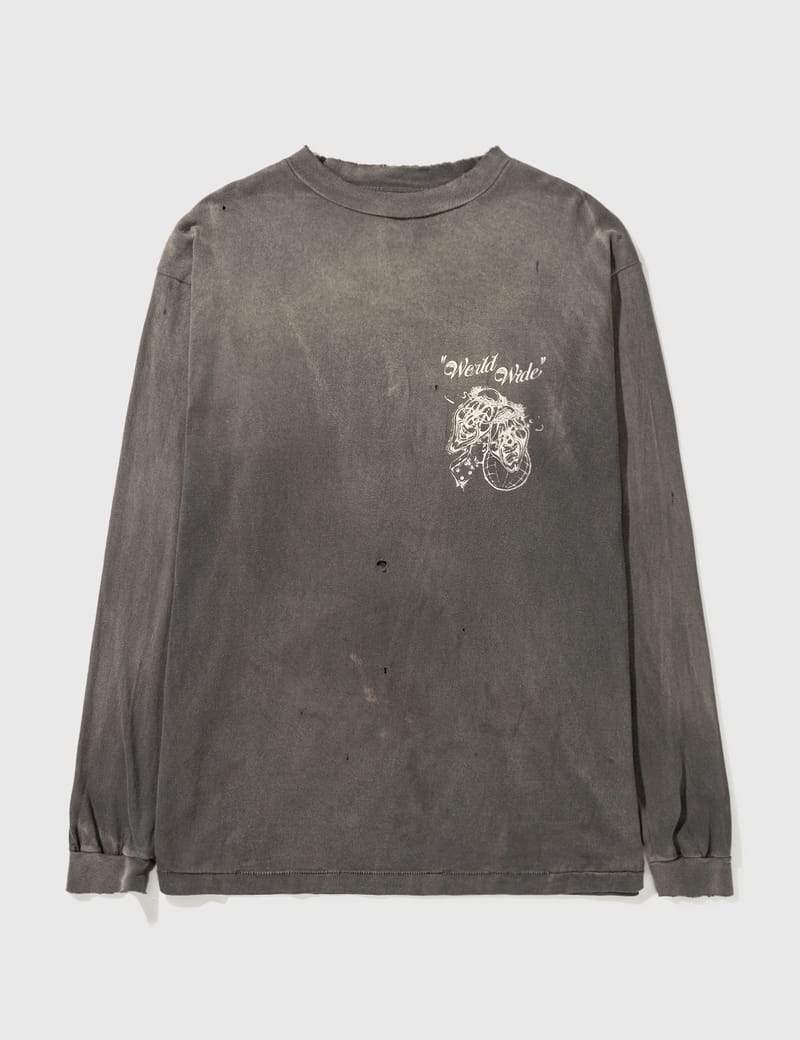 Saint Michael - Saint Michael x Born X Raised Born Long Sleeve T-shirt |  HBX - Globally Curated Fashion and Lifestyle by Hypebeast