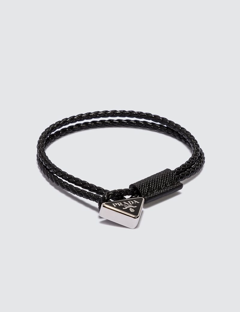 Prada - Prada Leather Bracelet | HBX - Globally Curated Fashion