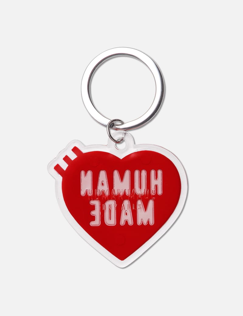 Human Made - HEART KEYRING | HBX - Globally Curated Fashion and