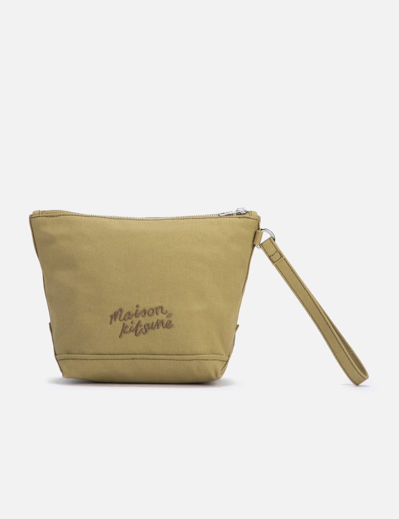 Maison Kitsuné - Fox Head Zipped Pouch | HBX - Globally
