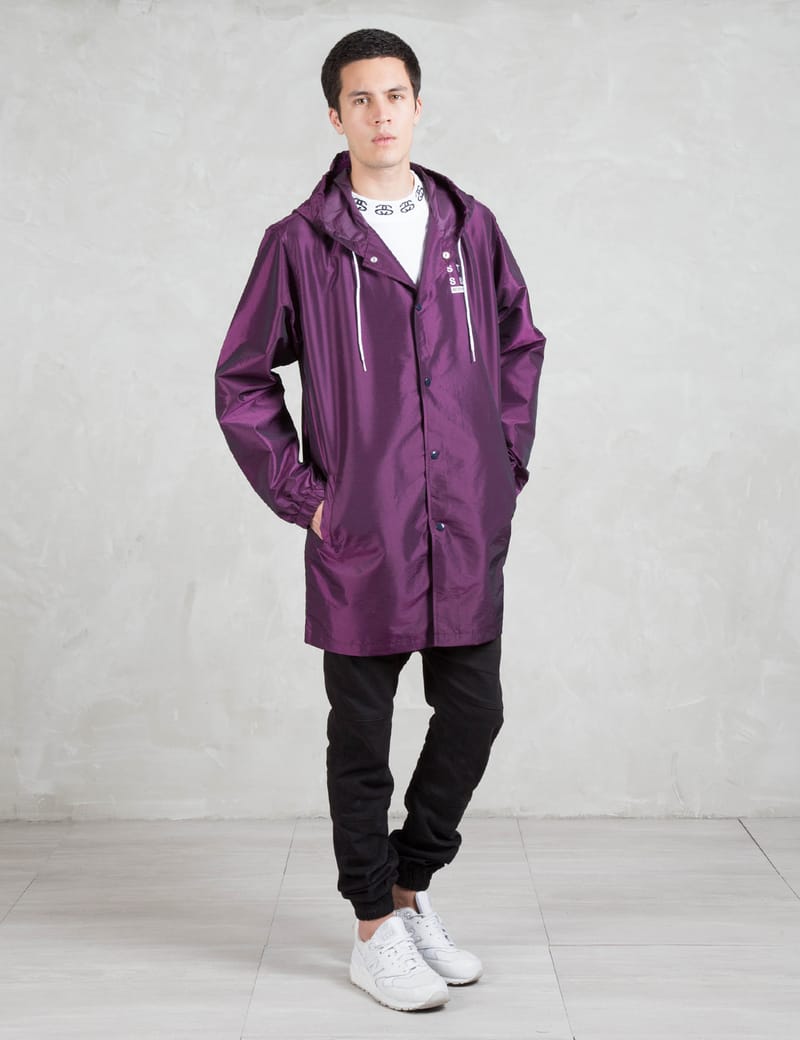 Stüssy - Long Hooded Coach Jacket | HBX - Globally Curated Fashion