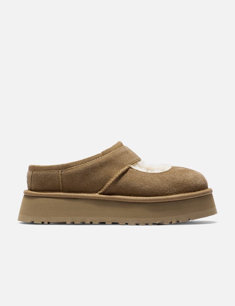 UGG Bea Mary Jane - Chestnut suede Mary Jane with sheepskin lining