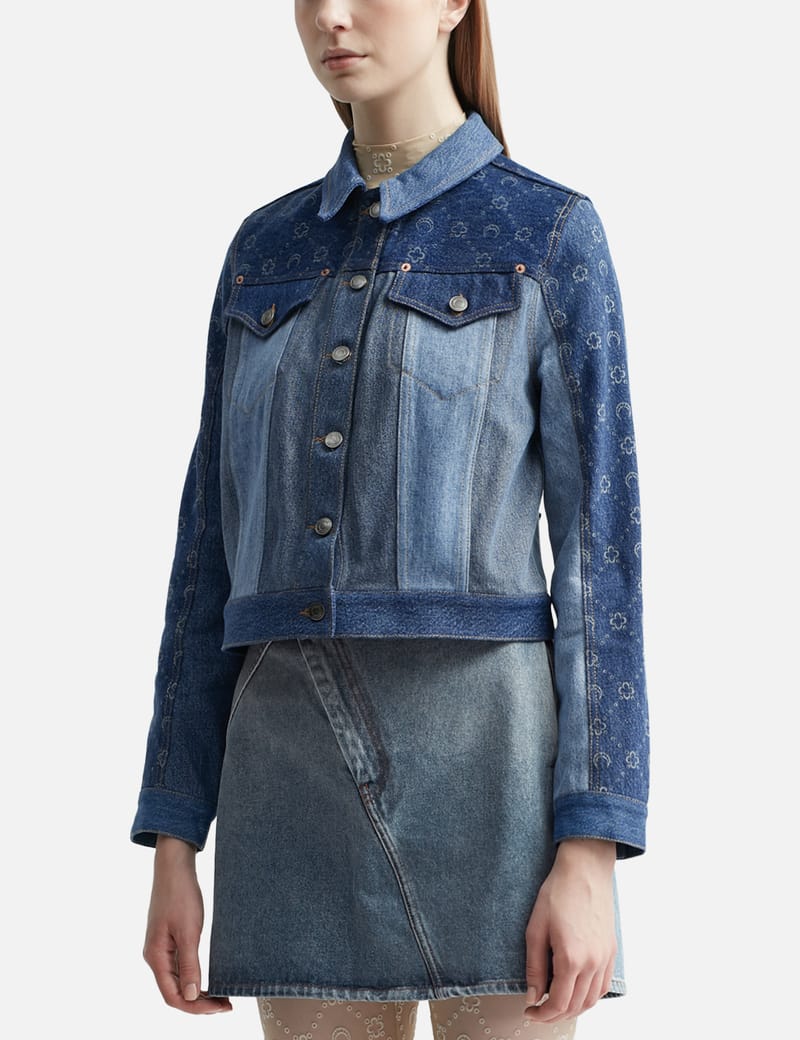 Marine Serre - Denim Moonogram Jacket | HBX - Globally Curated