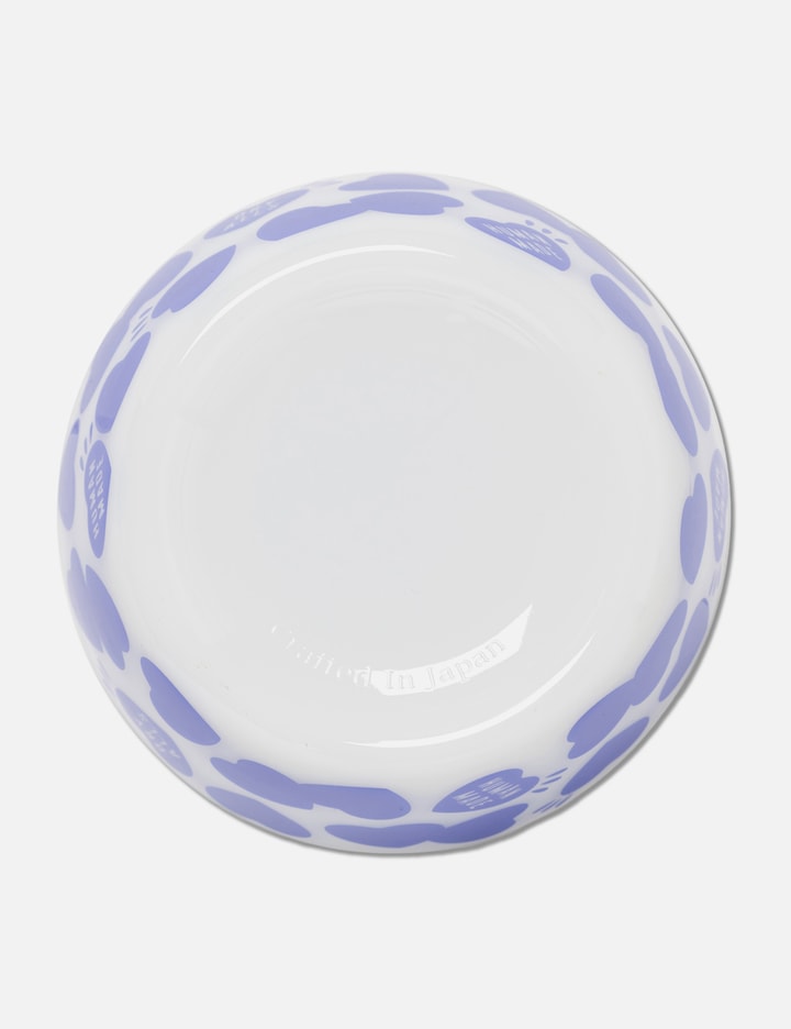 Human Made Heart Pattern Bowl - Handcrafted blue borosilicate glass ...