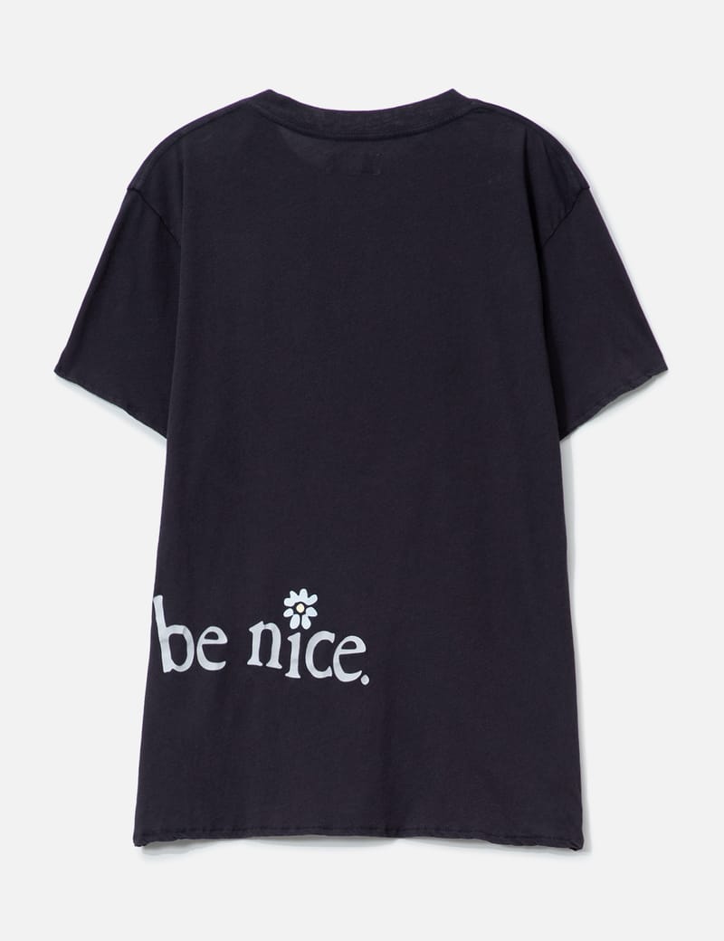 ERL Venice T-Shirt - Black cotton tee with vintage cracked print