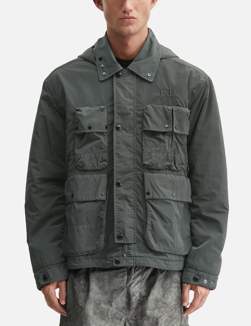 C.P. Company D.D. Shell Goggle Down Jacket - Lightweight 7D down