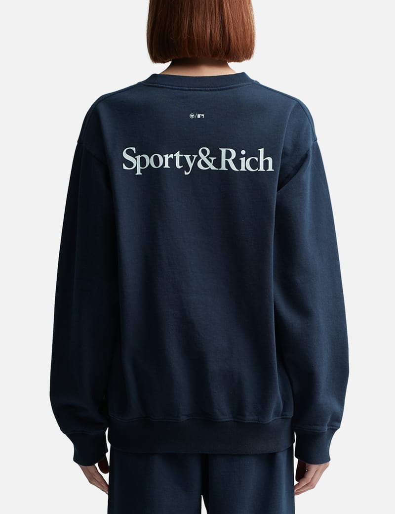 Sporty & Rich - Yankees Serif Crewneck | HBX