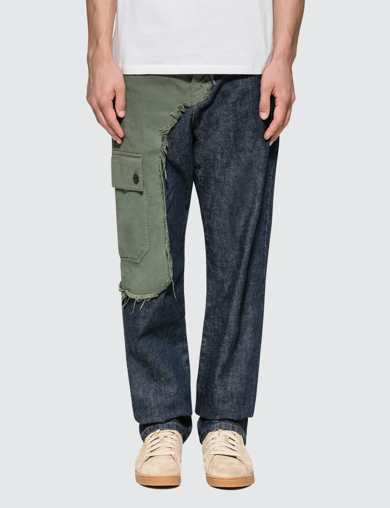 Loewe - Asymmetric Jeans | HBX - Globally Curated Fashion and