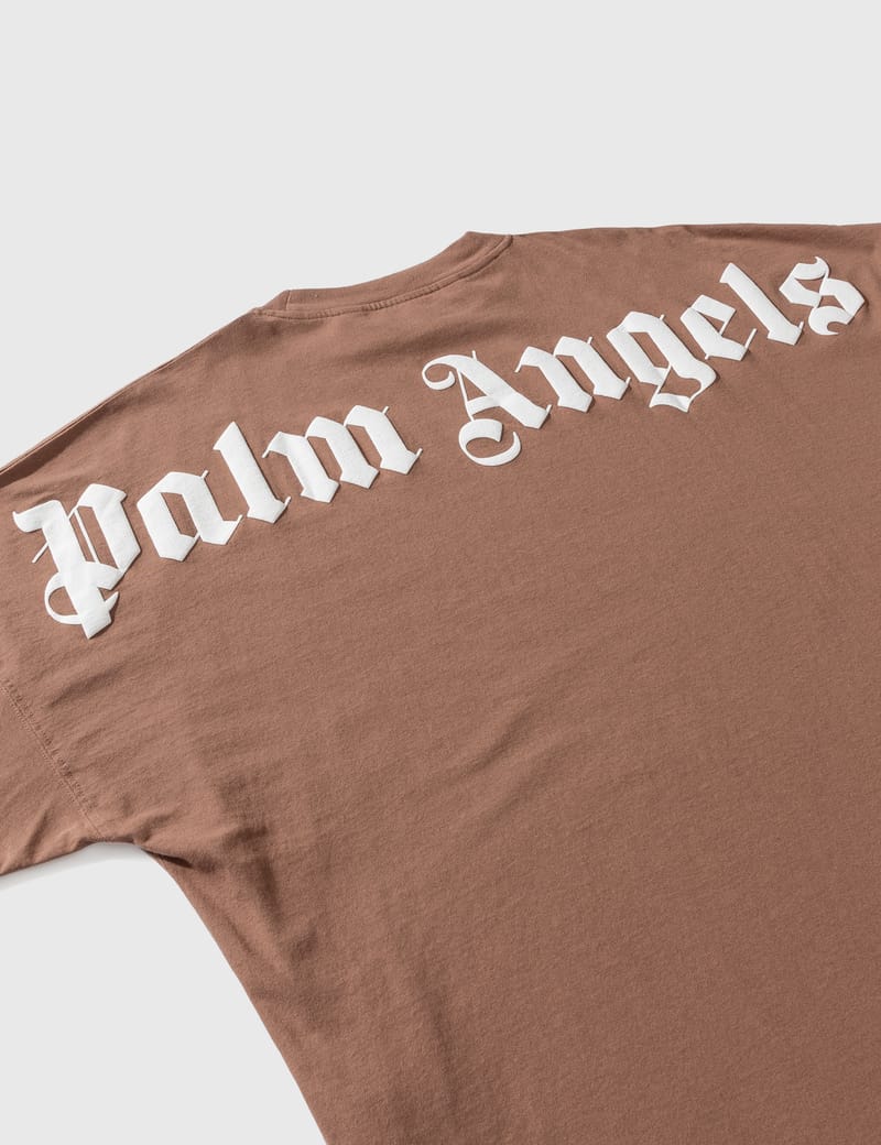 Tシャツ・カットソー PALM ANGELS CLASSIC LOGO COTTON T-SHIRT Palm Angels - Classic Logo Oversized T-shirt | HBX