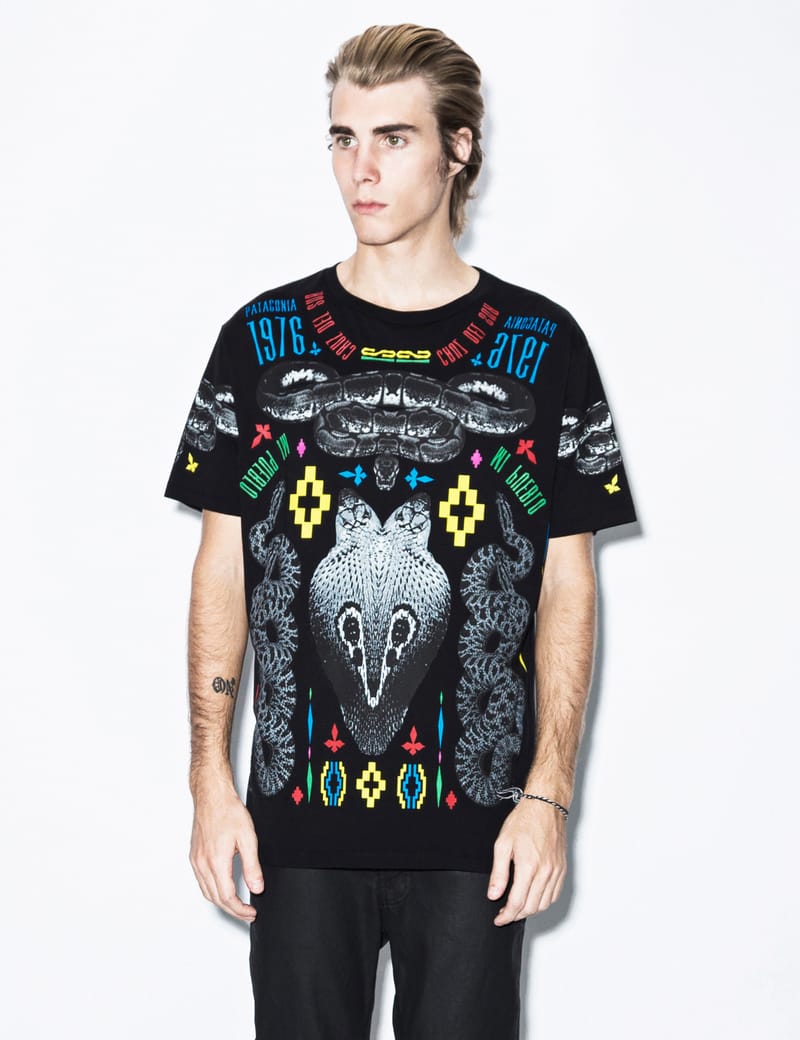 Marcelo Burlon - Black Patagonian T-Shirt | HBX - Globally Curated