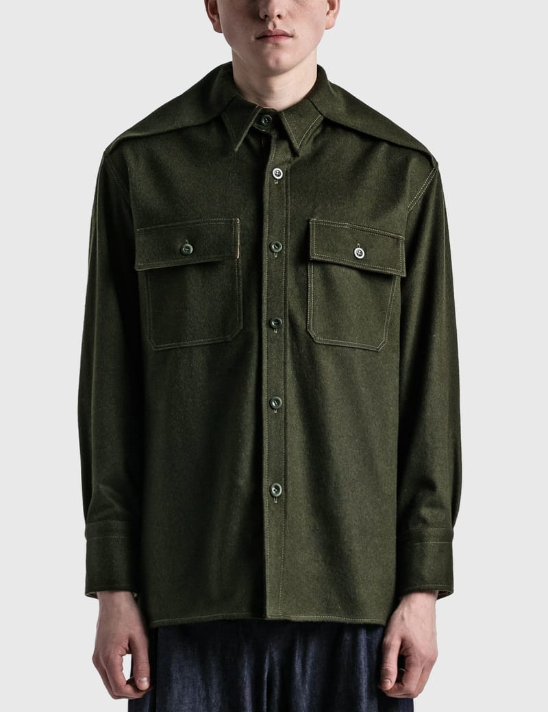 Maison Margiela - トロンプルイユ オーバーシャツ | HBX Maison Margiela - トロンプルイユ オーバーシャツ | HBX