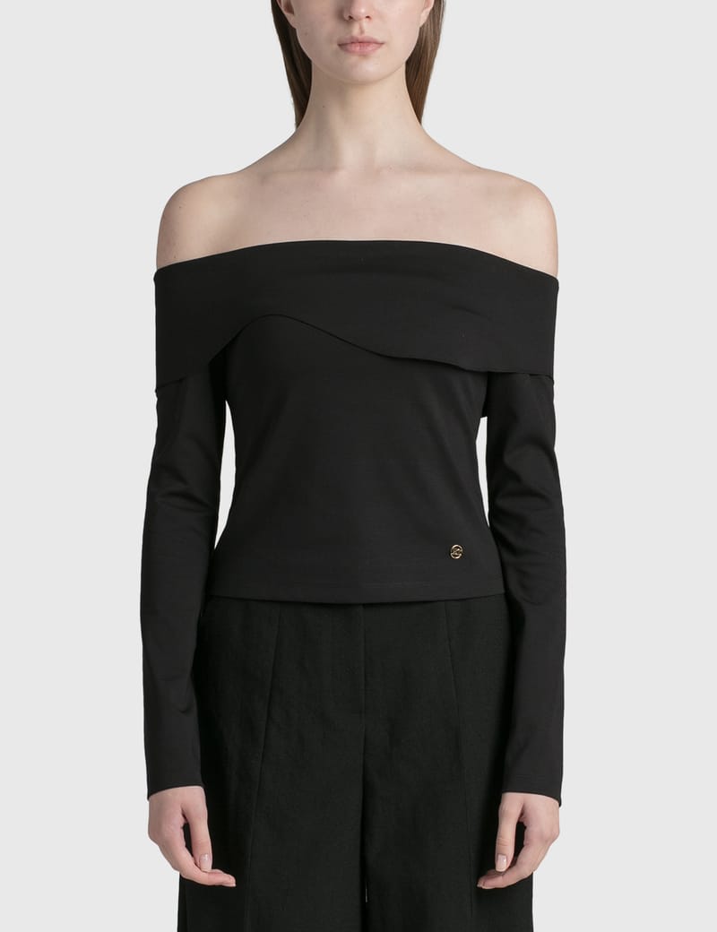 Theory off outlet shoulder top