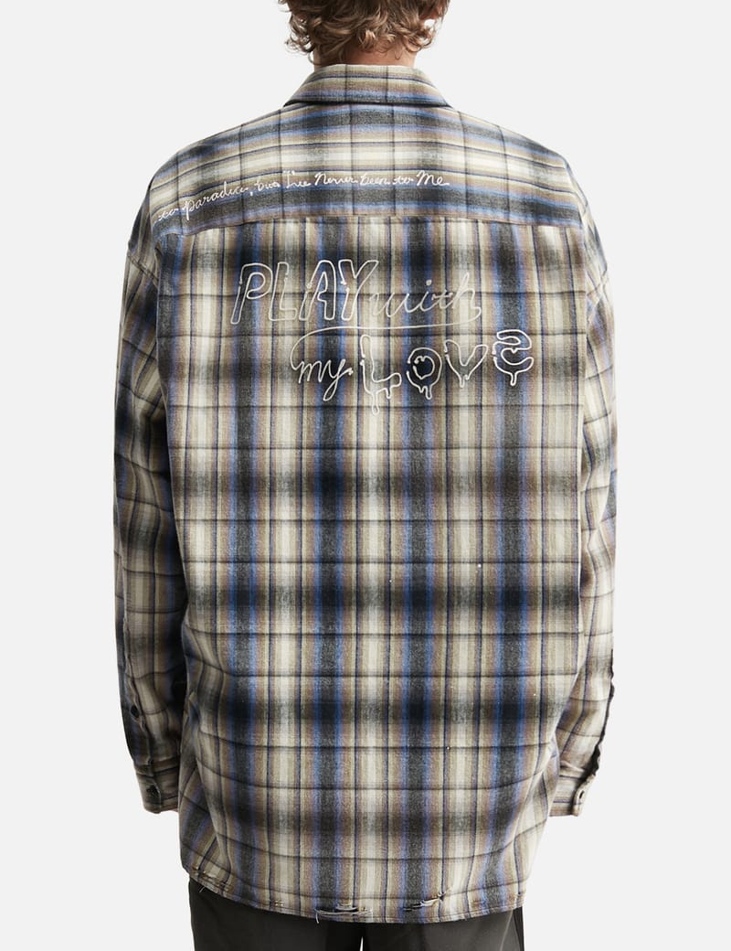 Maison Mihara Yasuhiro Vintage Like Check Shirt - ヴィンテージ加工