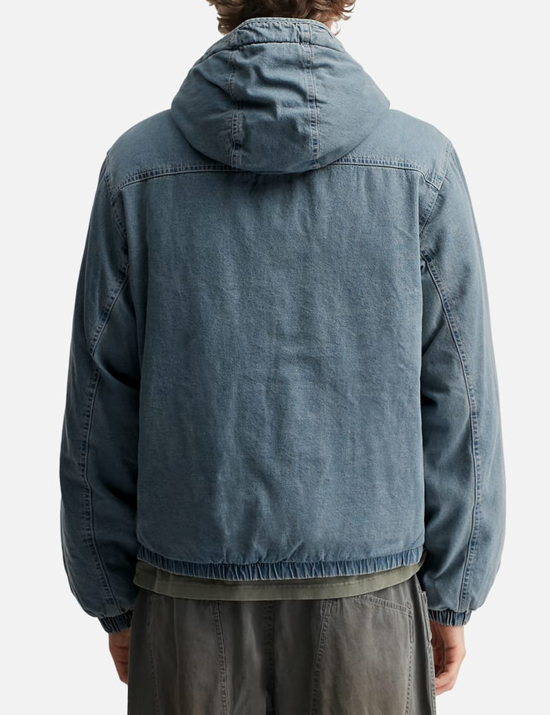 thisisneverthat® Denim Down Puffer Jacket - Stone-washed denim