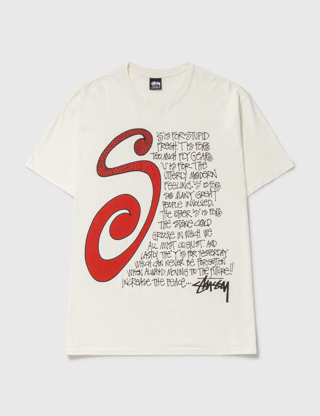 Stüssy - S TALK PIGMENT DYED T-SHIRT | HBX - Globally Curated