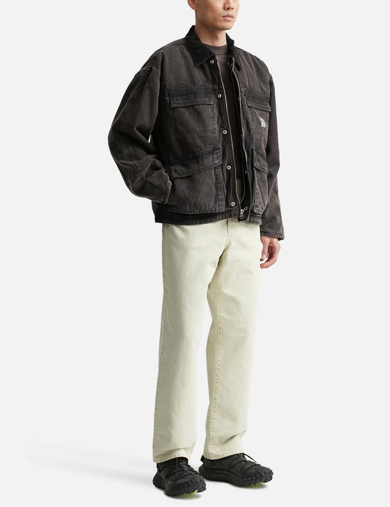 Stüssy - Washed Canvas Shop Jacket | HBX - Globally Curated Stüssy - Washed Canvas Shop Jacket | HBX - Globally Curated