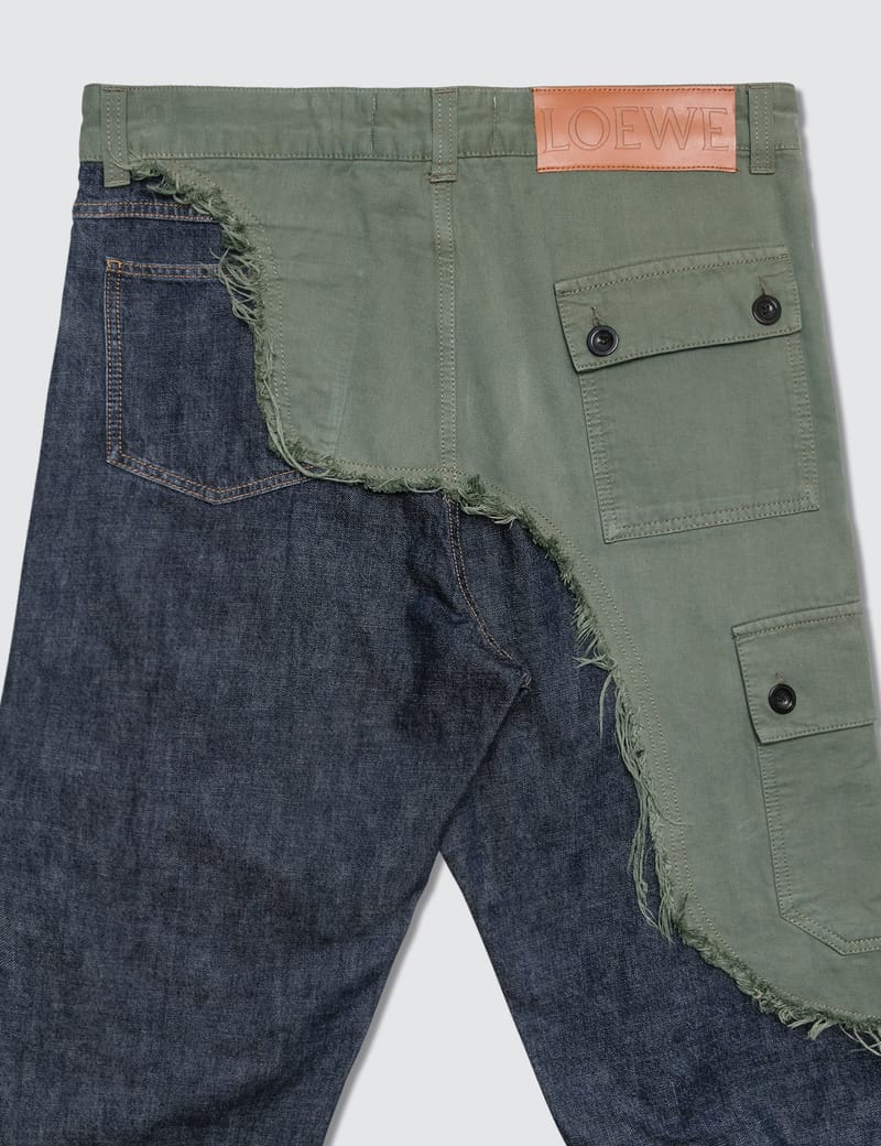 Loewe - Asymmetric Jeans | HBX - Globally Curated Fashion and