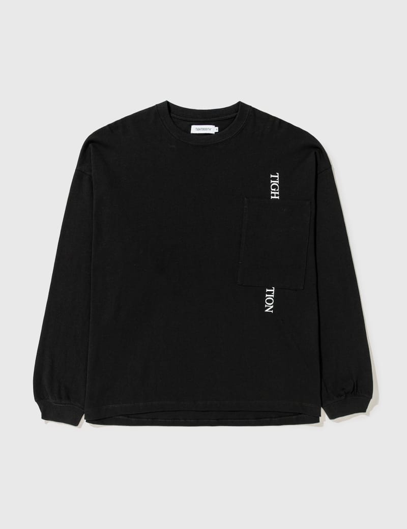 Straight Up Long Sleeve T-shirt In Black