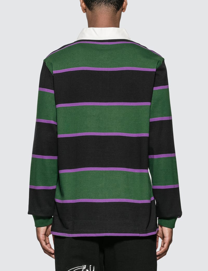 Stüssy - Blake Rugby Shirt | HBX - ハイプビースト(Hypebeast)が厳選 ...