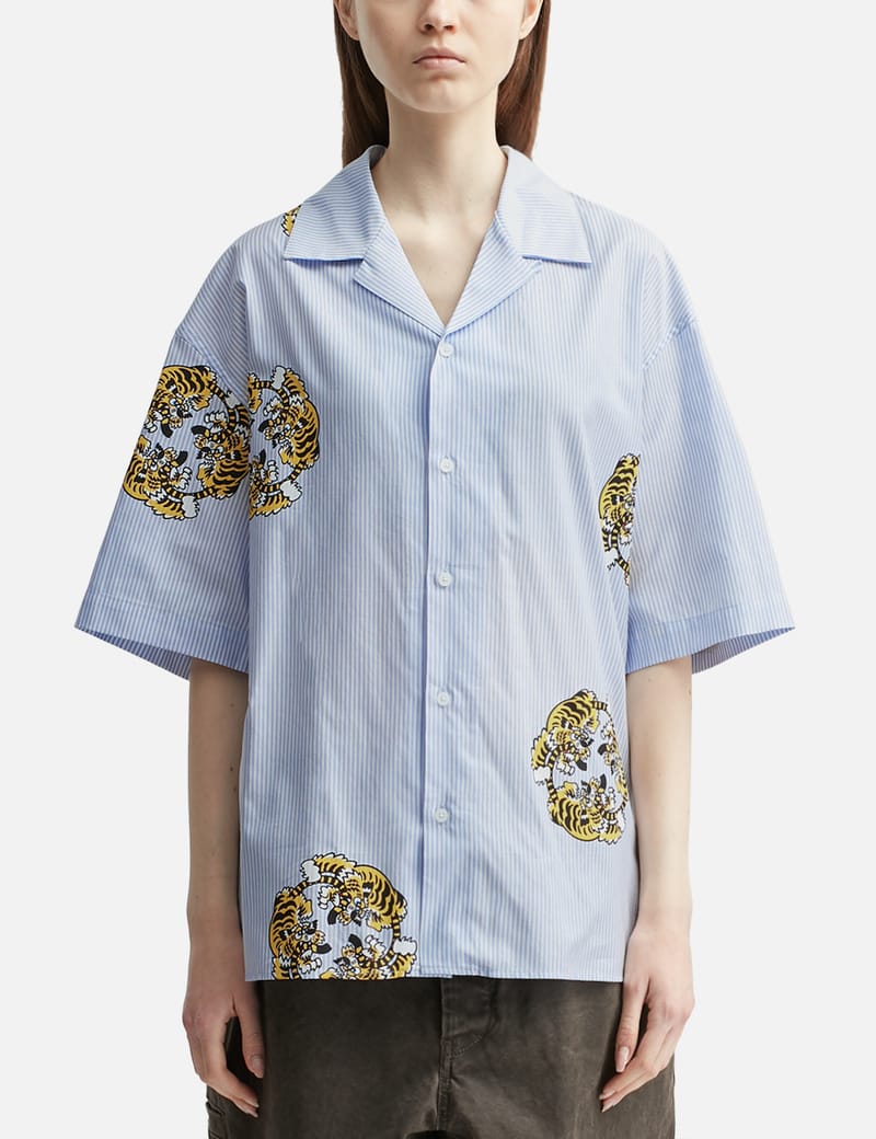 LEMAIRE -Straight Collar Twisted Shirt(DRY SILK)- : ASH GREY
