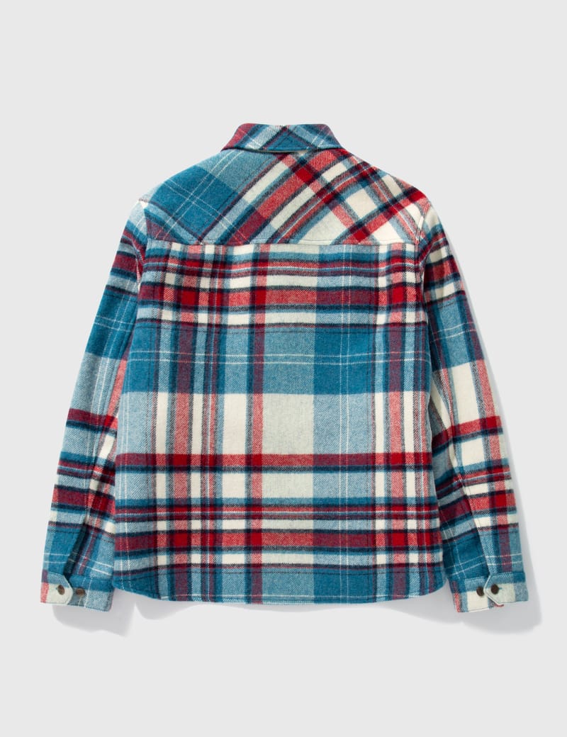 We11done - Half Zip-Pocket Wool Shirt | HBX