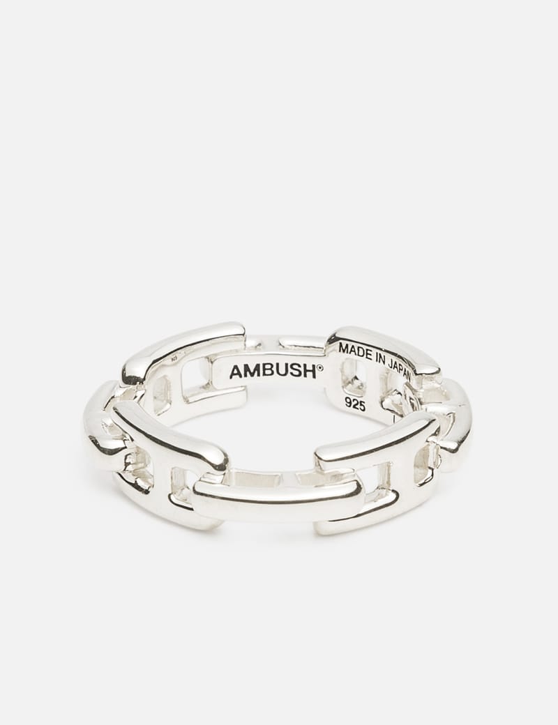 AMBUSH® - 925 Silver A Chain Ring | HBX - HYPEBEAST 為您搜羅全球