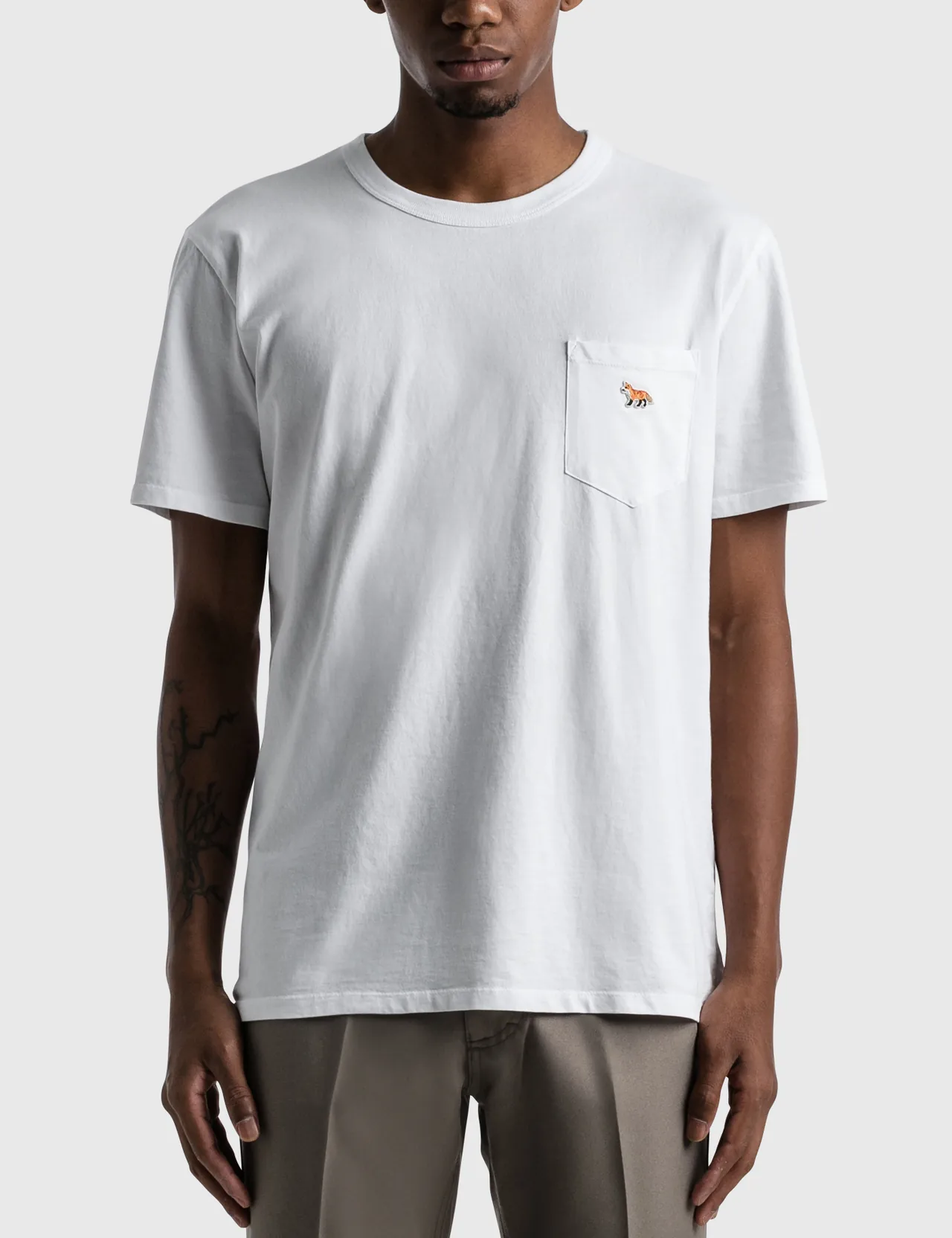 Maison Kitsuné - Profile Fox Patch Pocket T-shirt | HBX - ハイプ