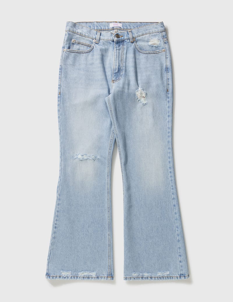 ERL - Distressed Denim Pants | HBX - Globally Curated Fashion and