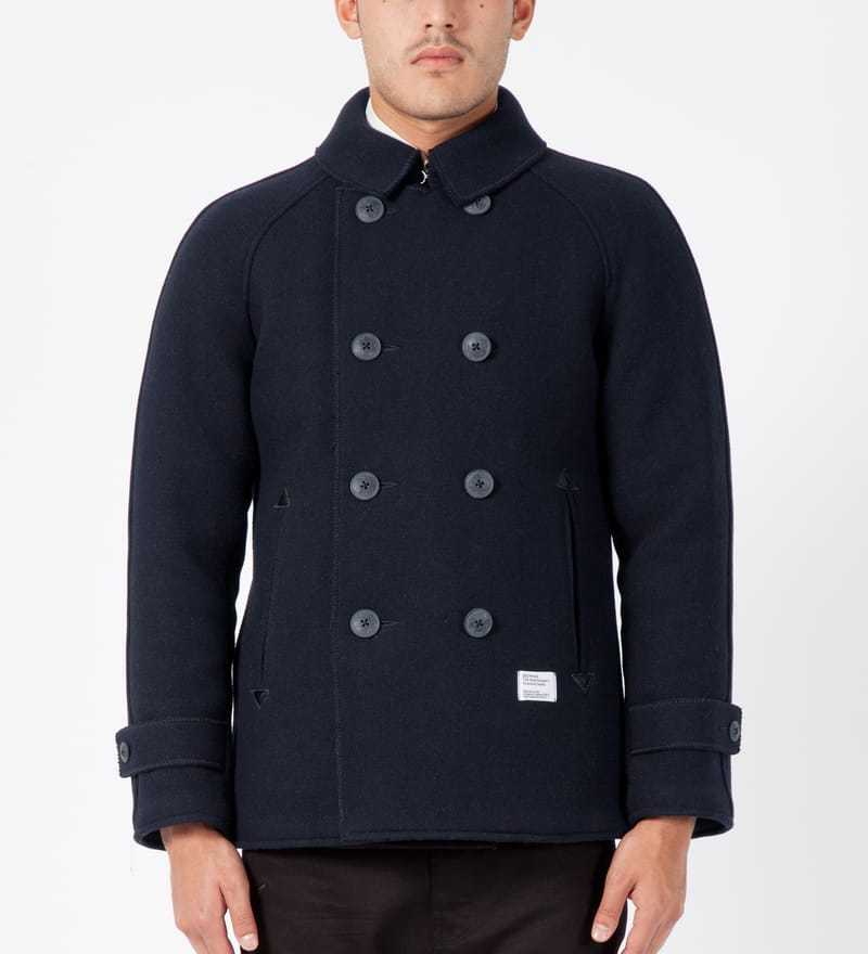 Bedwin & The Heartbreakers - Navy Marlon Peacoat Jacket | HBX