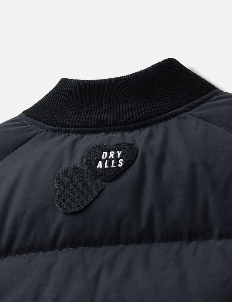 Human Made Down Jacket - Navy insulated puffer with removable