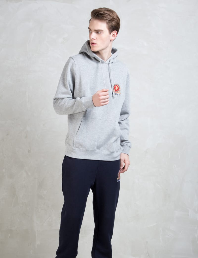 Vintage Stussy Tribe No 4 Hoodie Sweater White Kangaroo