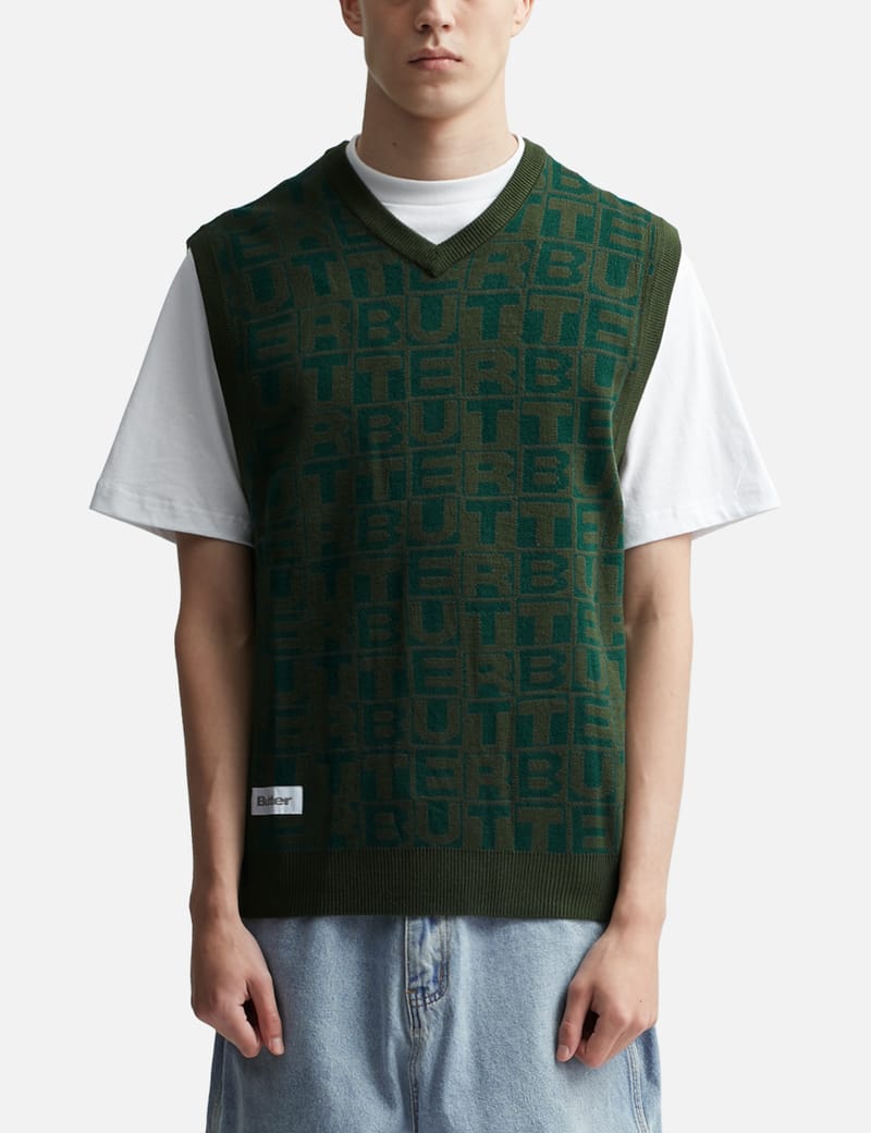 【BUTTER GOODS】WEAVE KNITTED VEST CHESTNUT kingstonknitvestblack1_grande.