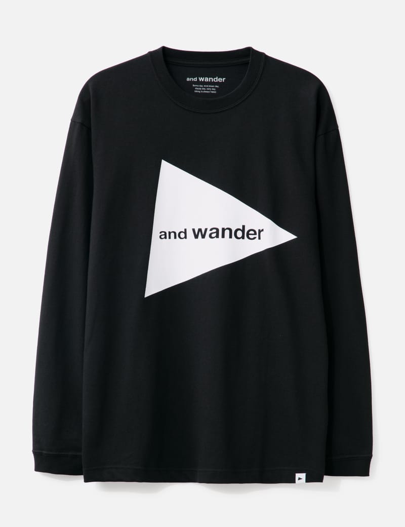 and wander - And Wander Logo Long Sleeve T-Shirt | HBX