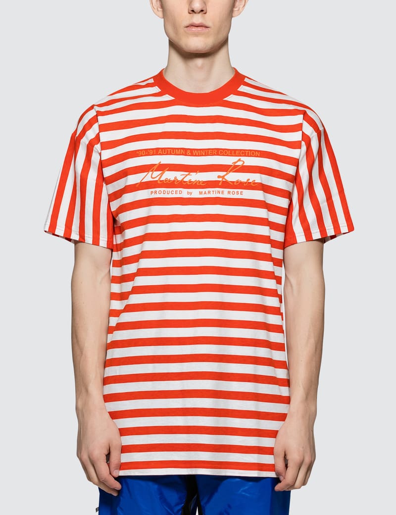 Martine Rose - Oversized Stripe S/S T-Shirt | HBX - Globally