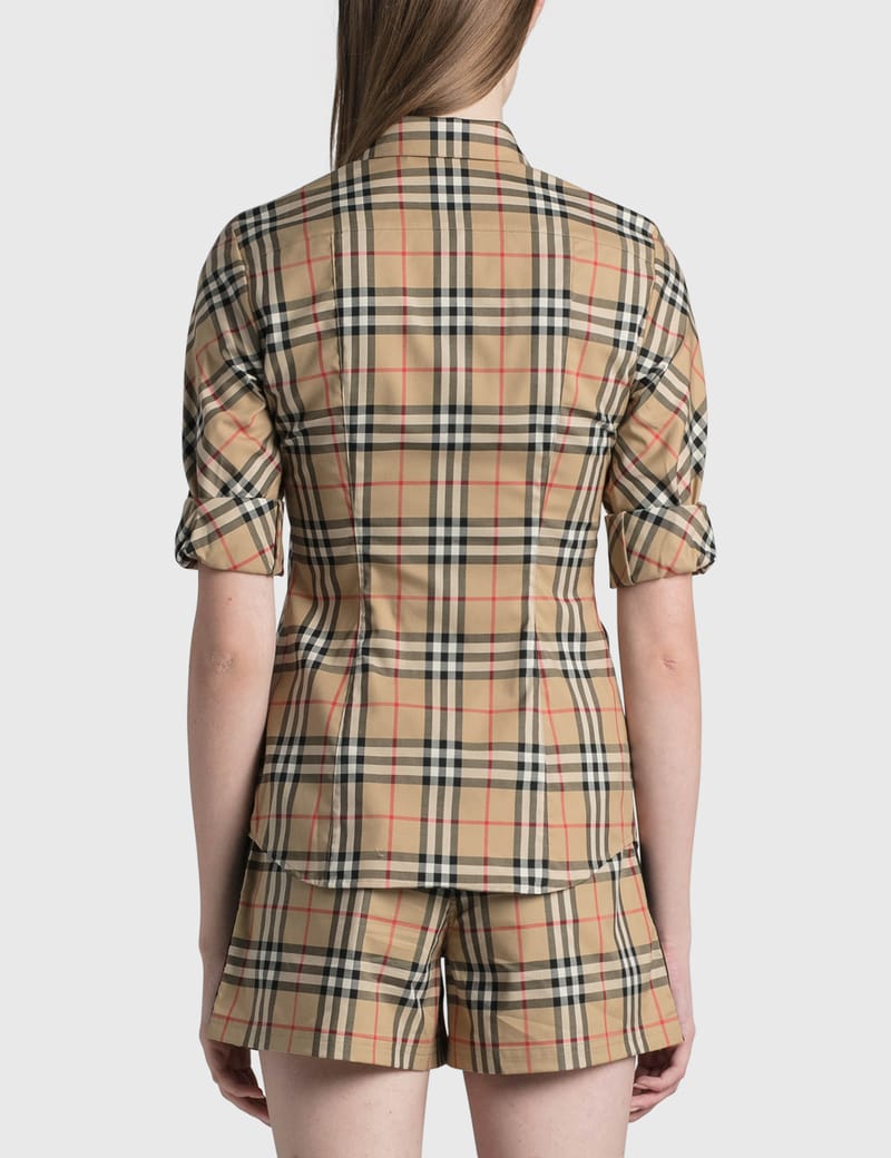 Burberry - Vintage Check Stretch Cotton Twill Shirt | HBX