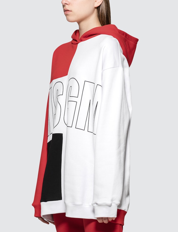 MSGM - Color Black Maxi Logo Hoodie | HBX - Globally Curated Fashion ...