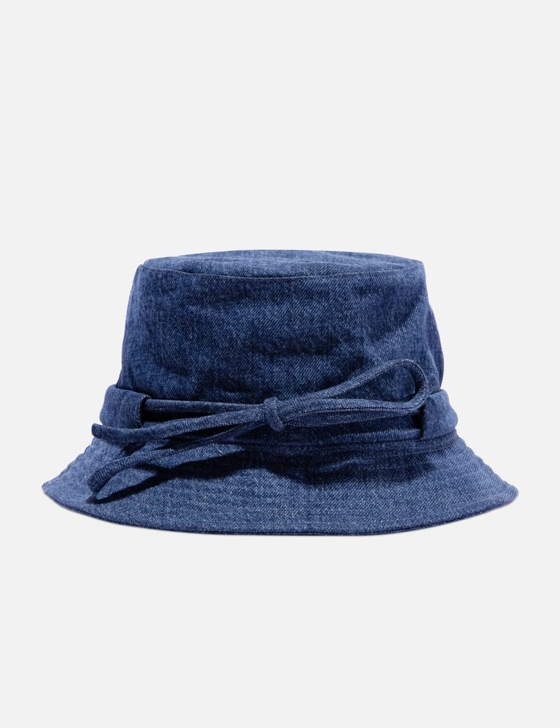 ジャックムス LE BOB GADJO HAT バケットハット 60 JACQUEMUS Le Bob Gadjo embellished cotton-canvas bucket hat