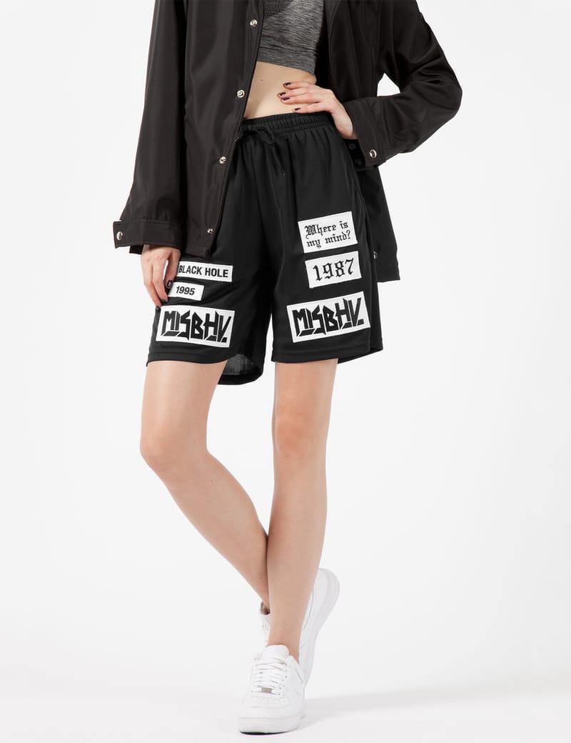 Misbhv - Black 1995 Basketball Shorts with Patches | HBX - ハイプ