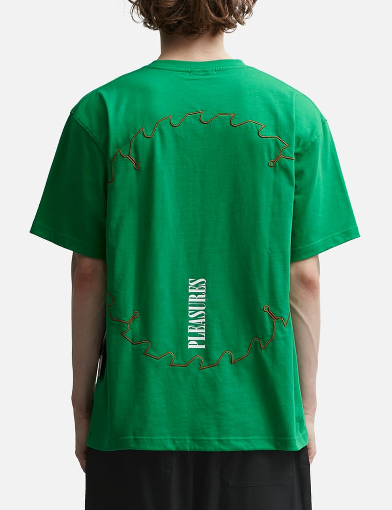 【PLEASURES】 CAST T-SHIRT Forest Green PLEASURES CAST T-SHIRT