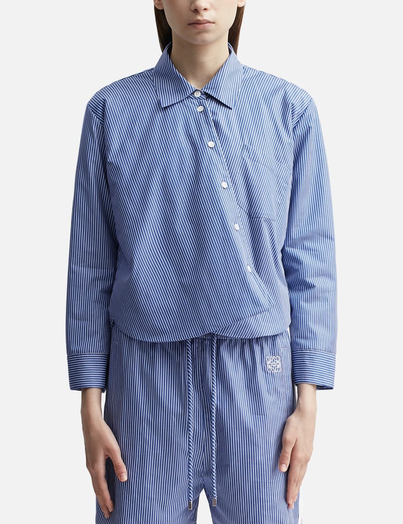 【23AW NEW】LOEWE_women / トラックスーツ ジャケット / 青 白 23AW NEW】LOEWE_women / トラックスーツ ジャケット / 青 白