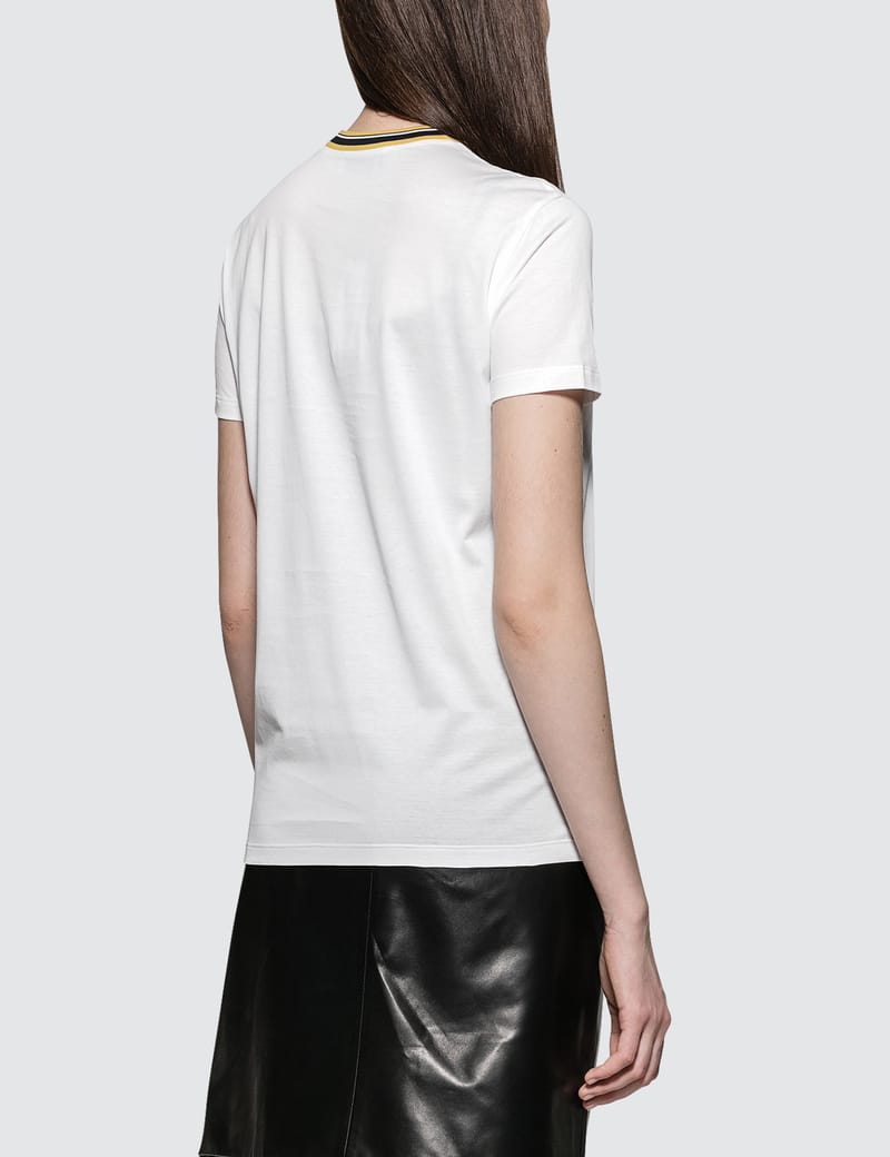 PRADA ホワイト Tシャツ XS White Stretch Cotton T-shirt With Logo | PRADA