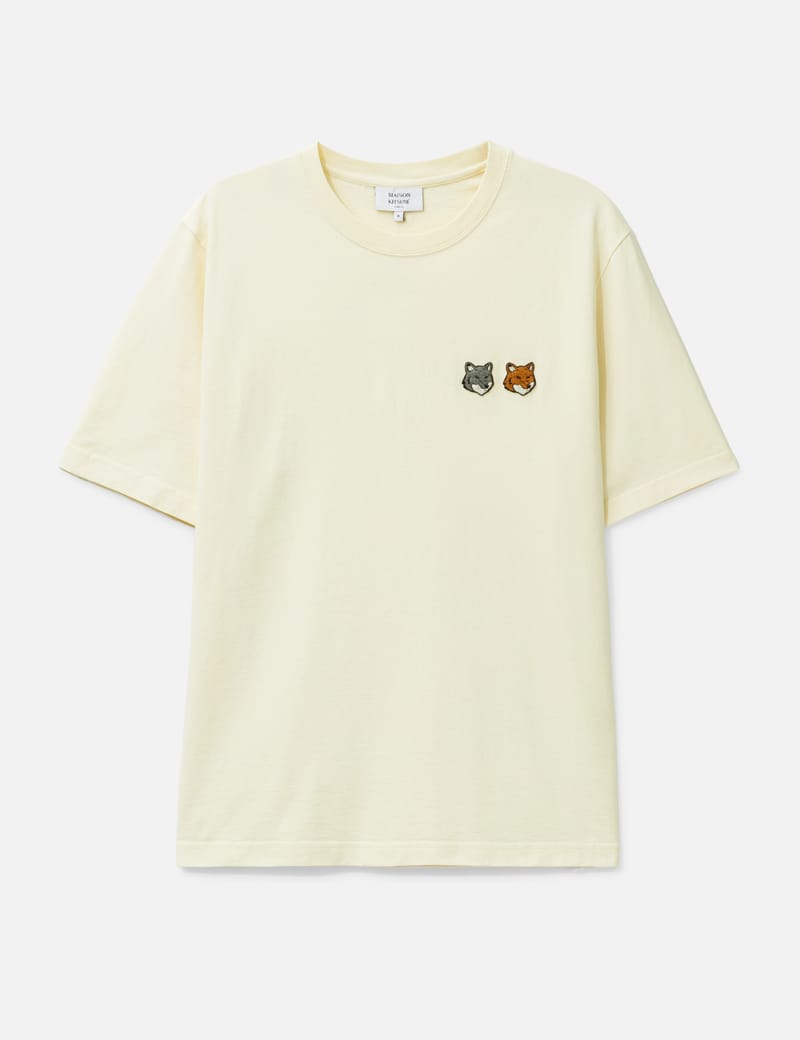 Maison Kitsuné - Double Fox Head Patch Classic T-Shirt | HBX