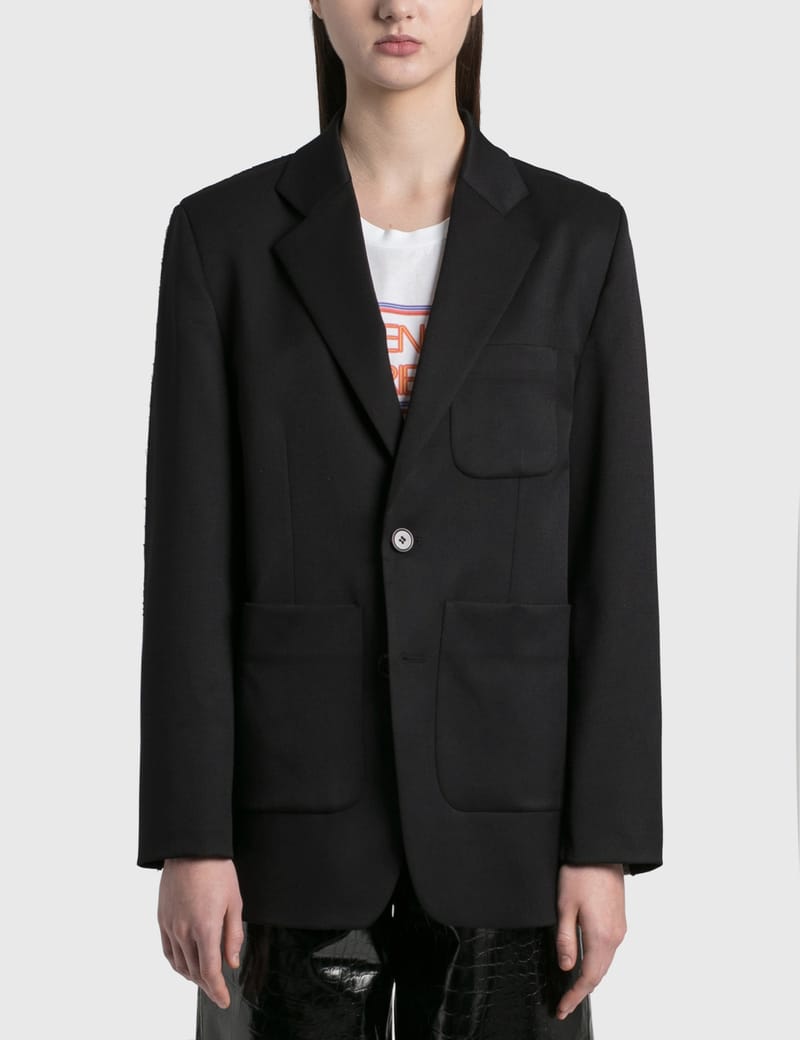 【MM6 Maison Margiela】クレープブレザー エムエムシックス メゾン マルジェラ - Spliced Blazer | HBX