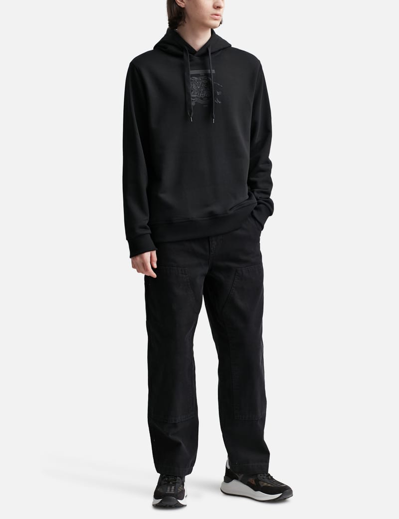 Burberry - Embroidered Monogram EKD Cotton Hoodie | HBX