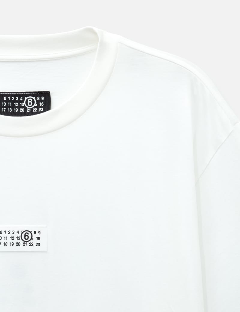 MM6 Maison Margiela Numeric cotton T-shirt - Off-White relaxed-fit