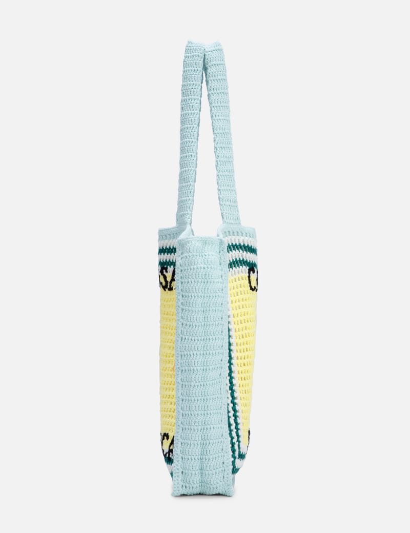 トートバッグ Crochet Shopper Bag - Casablanca - Cotton - Blue Blue & White Crochet Tote by Casablanca on Sale