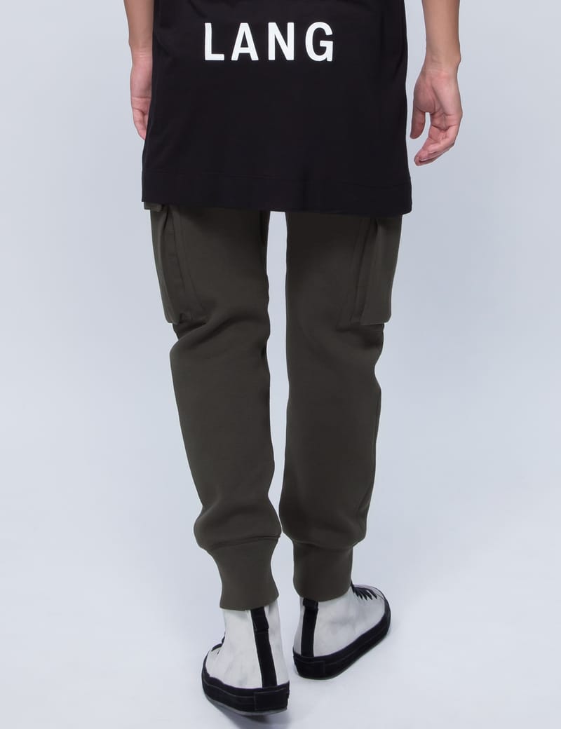 Helmut Lang - Curved Leg Cargo Track Pants | HBX - ハイプビースト