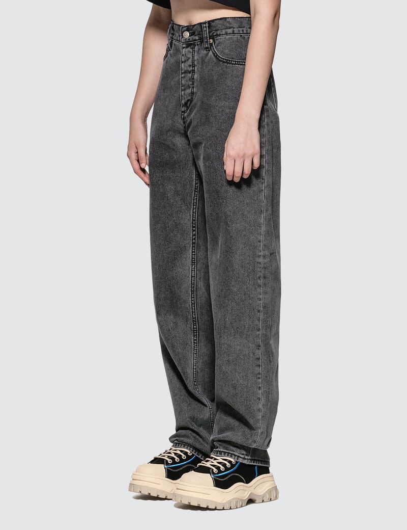 EYTYS Benz ワイドデニム　グレーブラック Eytys - Benz Stone Wash Black Jeans | HBX